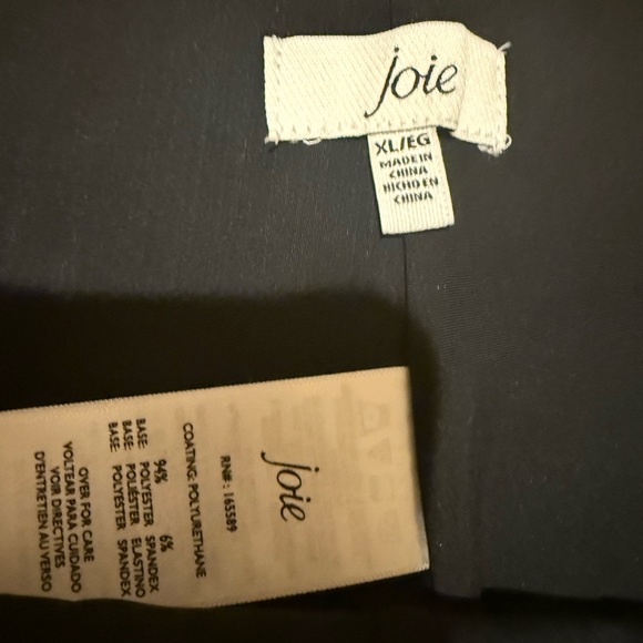 Joie Faux Leather Leggings – Black – Size XL – Excellent Condition - Picture 3 of 3